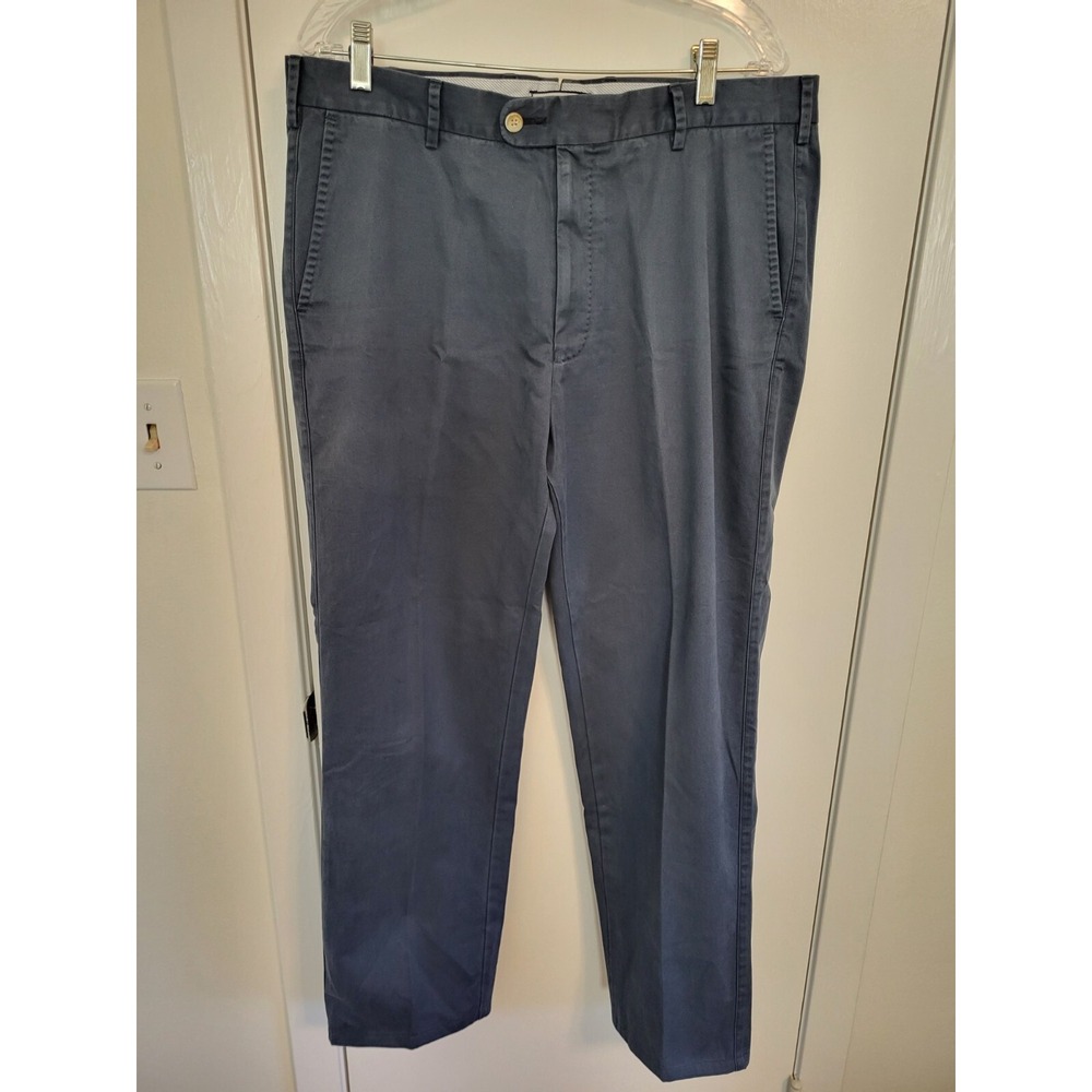 Peter Millar Raleigh Washed Twill Pants Sz 36 x 29.5 Men Flat Front Chino MC0B84